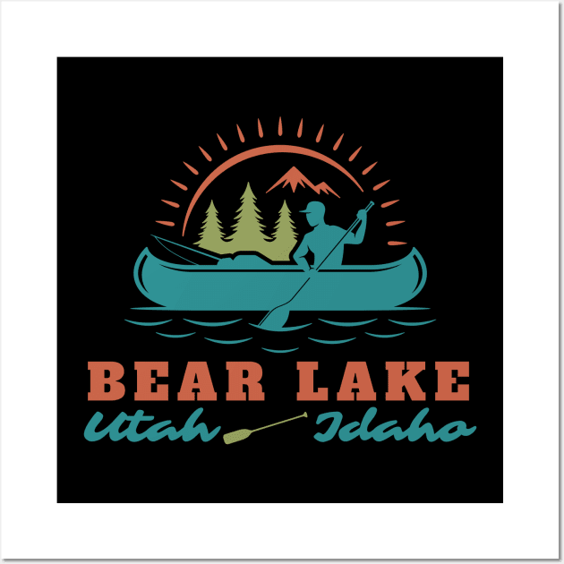 Bear Lake Utah Idaho Mountain Skiing Hiking Fishing Boating Wall Art by MalibuSun